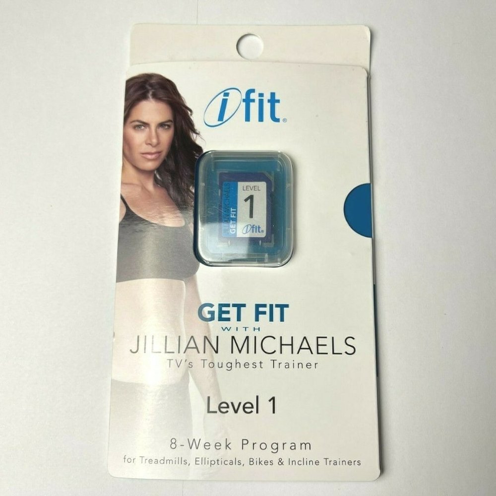 iFit Jillian Michaels Get Fit Level 1 SD Card Workouts Treadmill Elliptical Bike - Picture 1 of 5